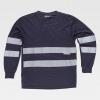 Sweatshirt    Azul  Faixa refletora 