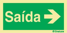 Sinal de Saída para a direita