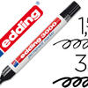 Marcador edding 3000 preto permanente-ponta redonda 3 mm.