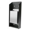 Cinzeiro de parede para exterior de metal preto 147 x 60 x 324 mm