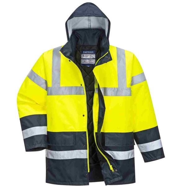 Parka impermeável  Oxford Bicolor Amarelo  AV/Marinho