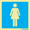 Sinal de informação, instalações sanitárias femininas