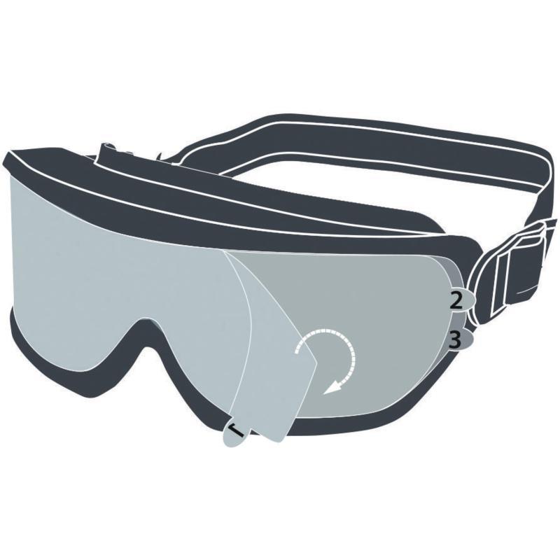Oculos GALERA CLEAR panorâmicos c/ ventilação direta