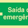 Sinal de Saída de emergência para a esquerda