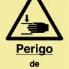 Sinal de perigo de entalamento