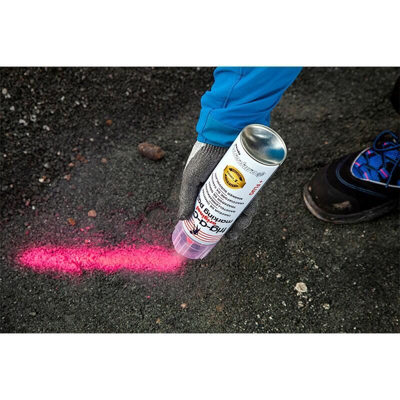 Spray fluorescente para sinalização de construção TRIG-A-CAP® ORIGINAL (caixa com 12 sprays)