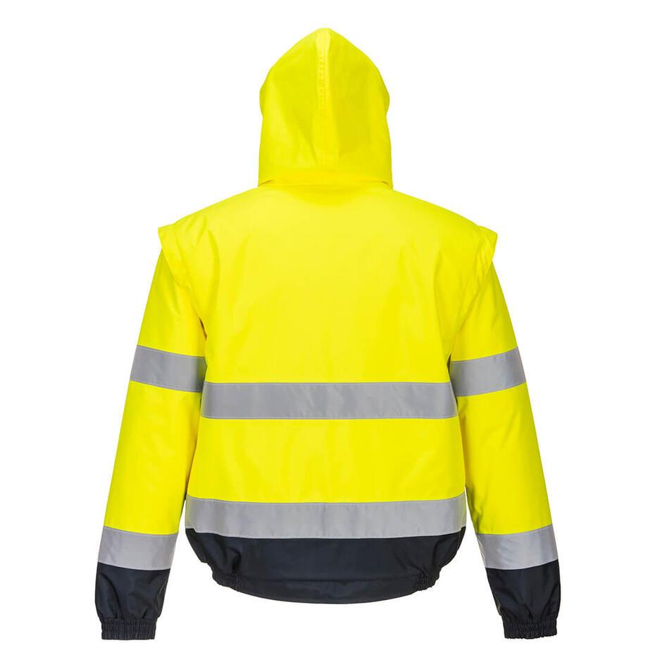 CASACO  ALTA VISIBILIDADE   2-EM-1 C468  Amarelo / Azul 