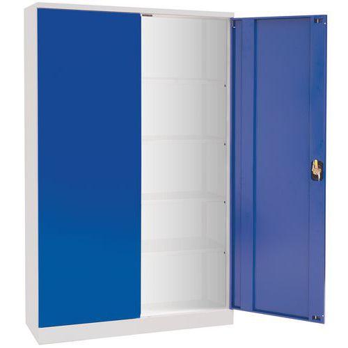 Armário c/2 Portas 4 Prat. Dim.1950x1000x400 Cinza