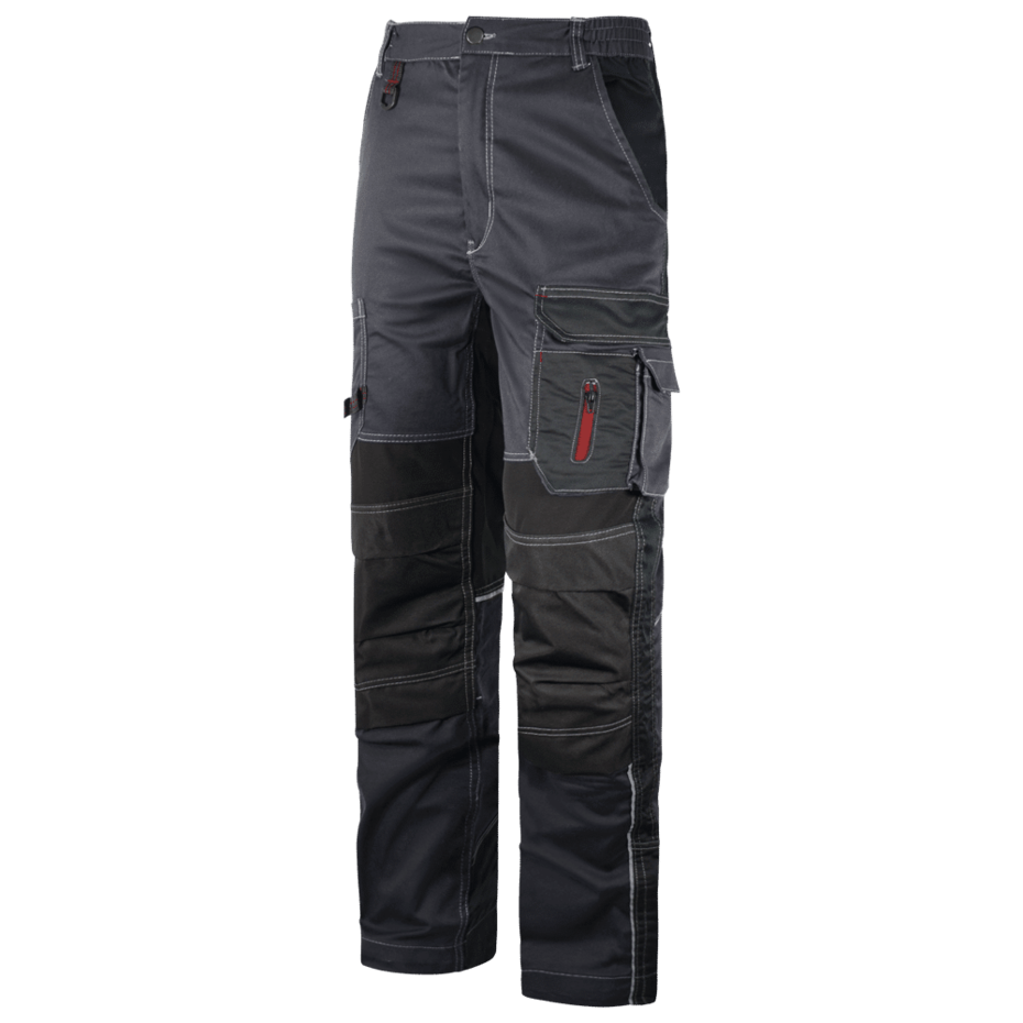 CALÇA STRETCH MULTI-BOLSO     CINZA  / PRETO