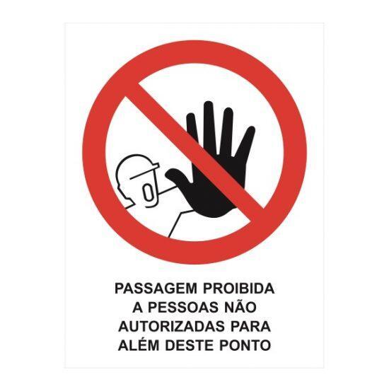 Sinaletica proibida entrada 210×295 mm