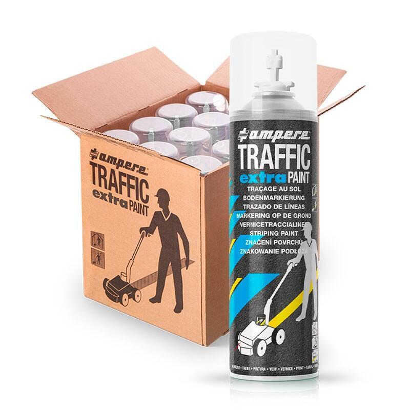 Tinta para pisos extra resistente - AMPERE TRAFFIC EXTRA PAINT® Unitario (Caixa com 12 sprays)