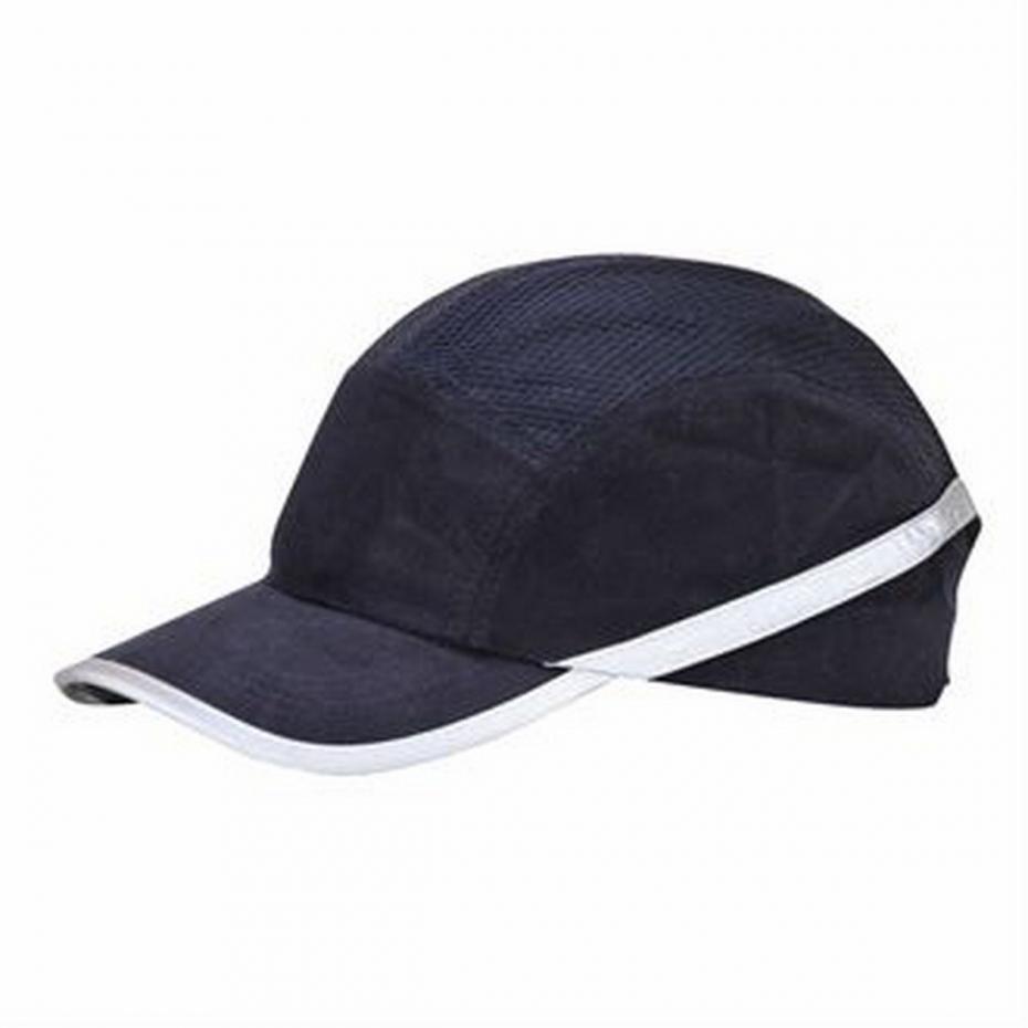 Boné Anti-Choque Ventilado Preto/Cinza EN812