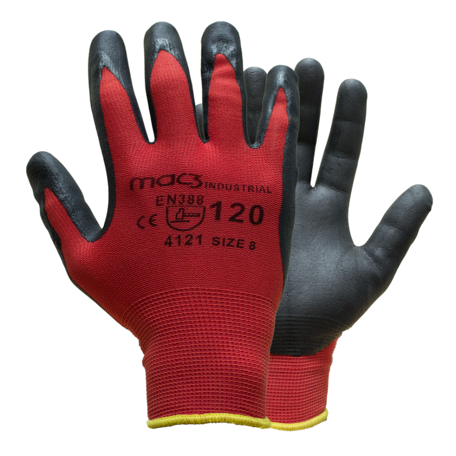 Luva Industrial Nylon/PU Max R4-120 ( Par )