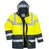 Parka impermeável  Oxford Bicolor Amarelo  AV/Marinho