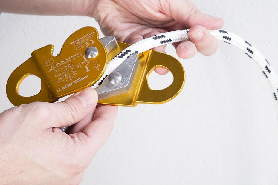 Dispositivo Bloqueador Antiqueda  deslizante  Corda 10.5 mm  a 12mm