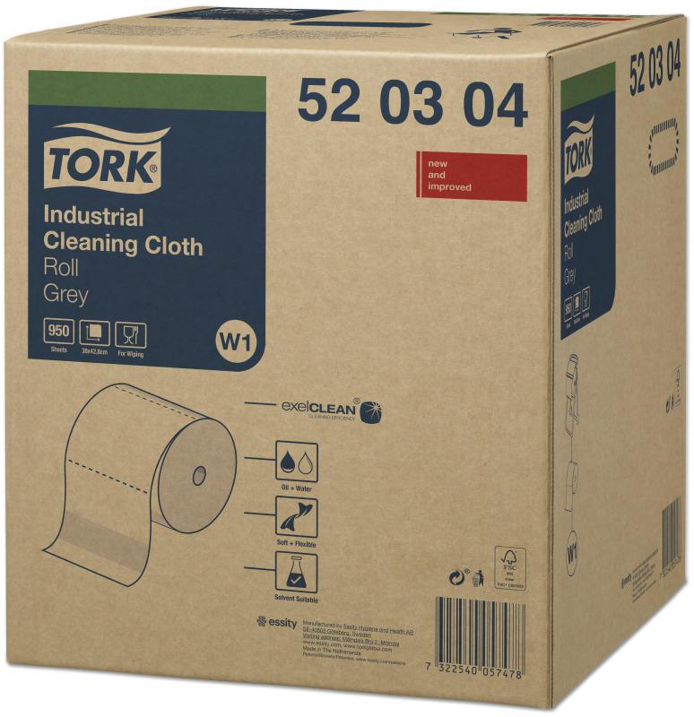 Rolo Absorvente  TORK  Limpeza Industrial  Premium  Ref. 510 Azul   