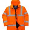 Parka impermeável Oxford Bicolor Alta Visibilidade  Laranja / Marinho