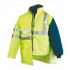Parka Impermeável  Alta visibilidade  Amarelo / Marinho -  3 em 1 
