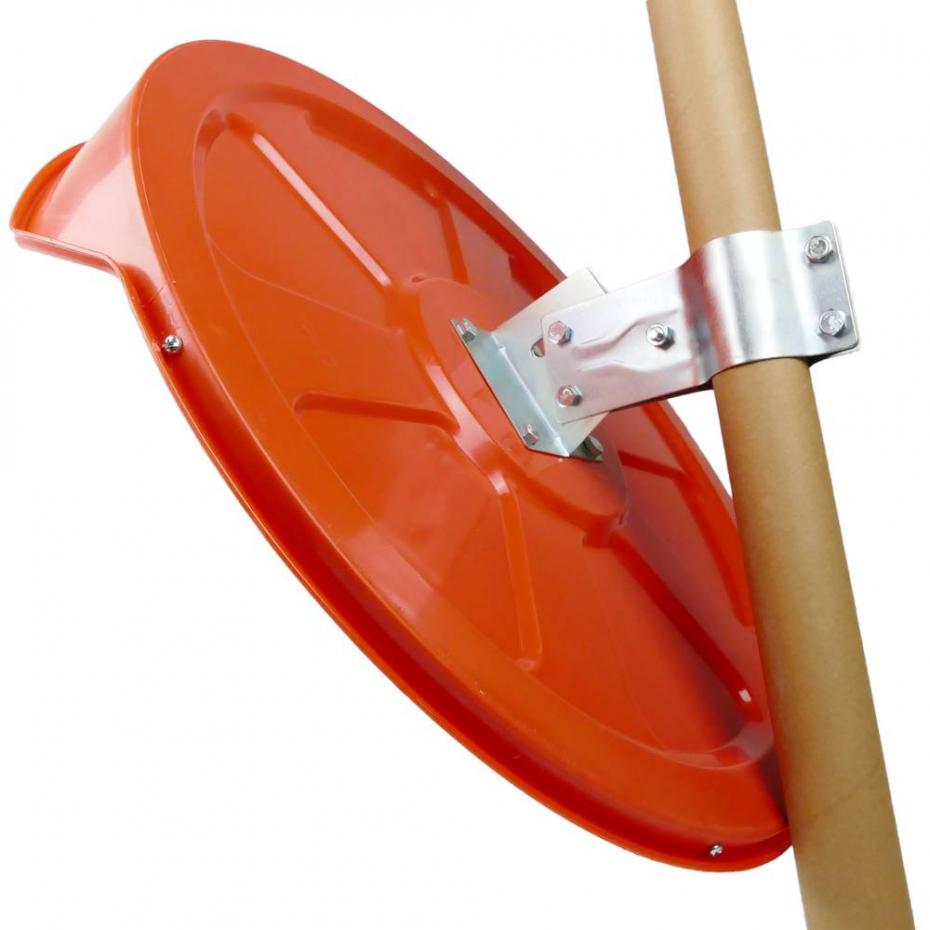 Espelho parabólico Convexo acrílico c/ acess. fixação Diam. 45cm