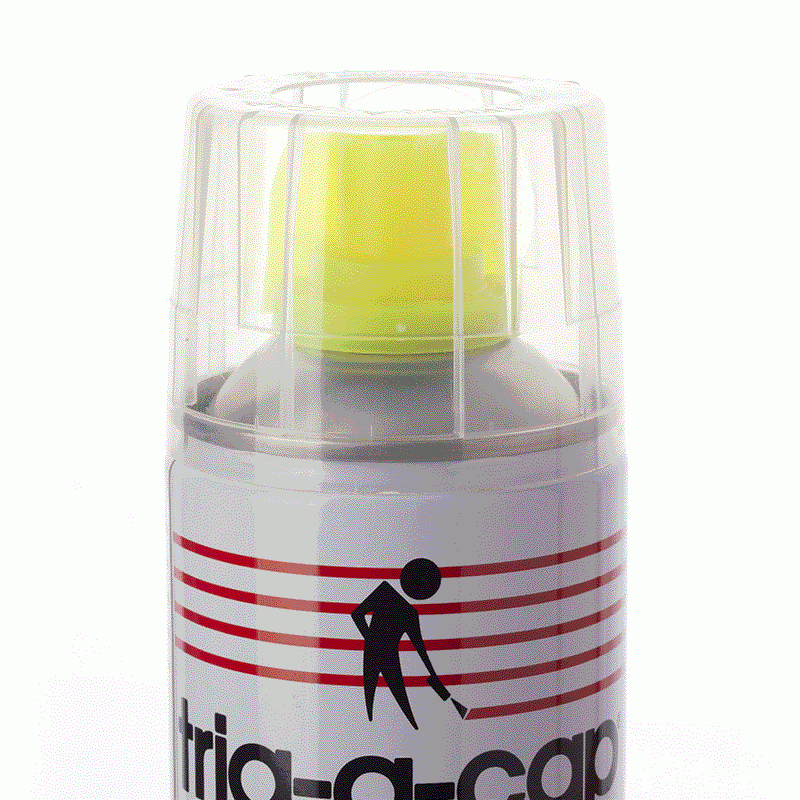 Spray fluorescente para sinalização de construção TRIG-A-CAP® ORIGINAL (caixa com 12 sprays)