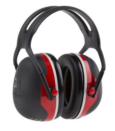 Abafador Peltor X3A Preto/Vermelho (SNR33db)
