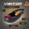 Biqueira de visitante TYGERGRIP  Red (39/43) Tam. M