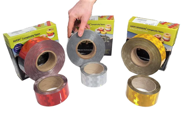 Fita de sinalização Avery Dennison aprovada pela ECE 104 / 50 m, branca/ 50 m, branca