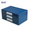 Estante N. 5 metalo - plástica c/ 3 gavetas azul