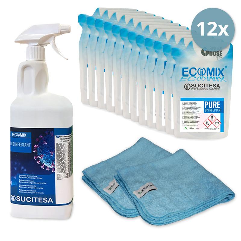 DESINFECTANTE   VIRUCIDA  ECOMIX® PURE   PACK  12 Lt