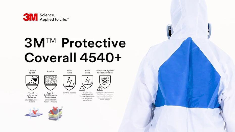 Fato protecção 3M   Branco/Azul tipo 5/6 