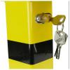 Bollard aço dobrável com bloqueio 70x500x400mm