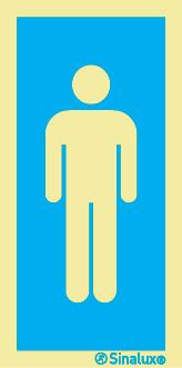 Sinal de informação, instalações sanitárias masculinas