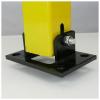 Bollard aço dobrável com bloqueio 70x500x400mm