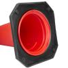 Cone Sinalização Polietileno  75cm c/ faixas refletoras 