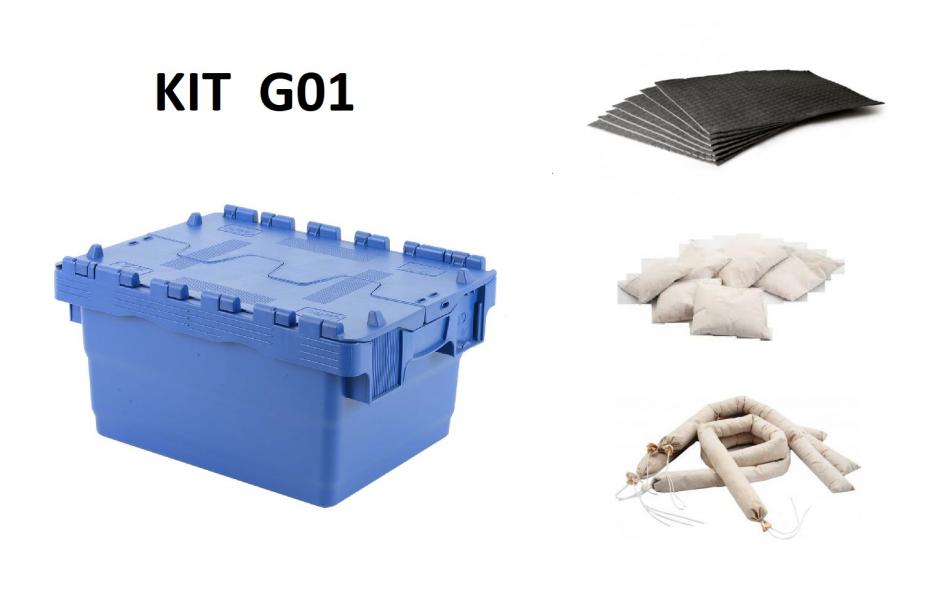 Kit absorvente MAC3 Sorb para derrames   45 Litros   Ref.º G01
