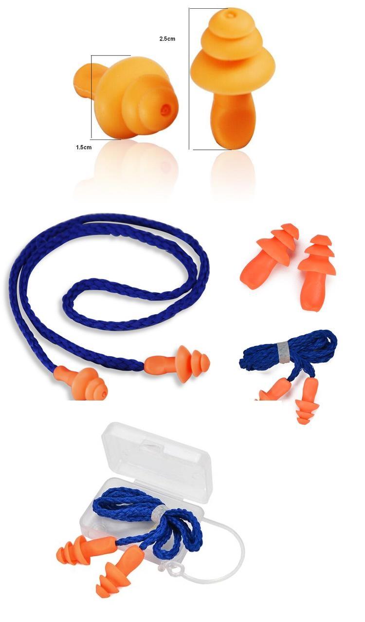 Auricular MAC3 Laranja C/ cordão 3 aneis