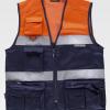 Colete Multibolsos AV Marinho/ Laranja 
