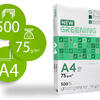 Papel fotocopia GREENING  A4 pack 500 folhas 75 gr.
