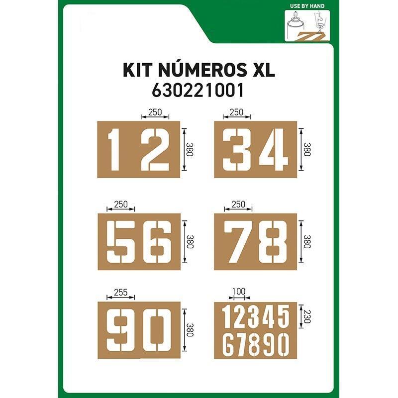  Kit 6 Modelos de Sinalização Numérica  ( MDF )