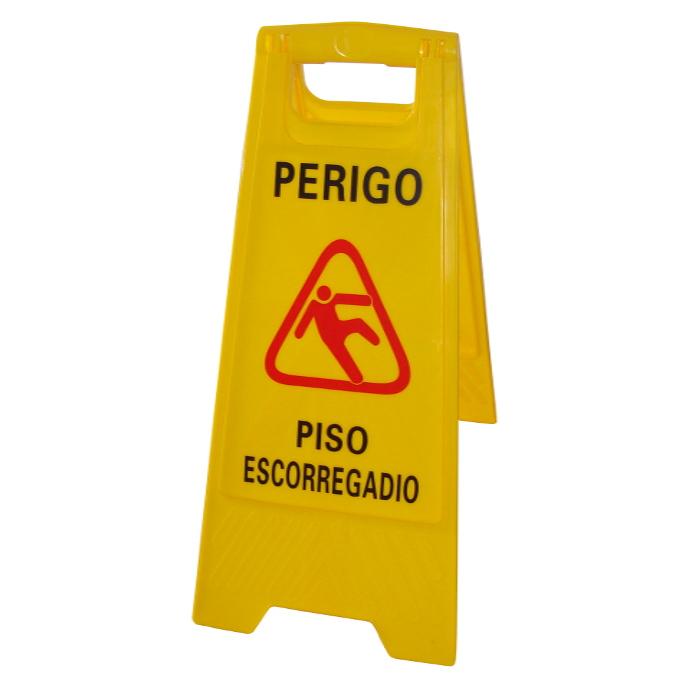 Placa Amarela  Aviso  (  Piso Escorregadio )  