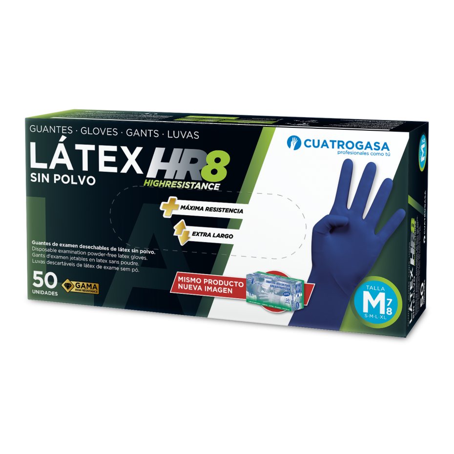 Luva  Max Latex Azul s/pó  (cx50)