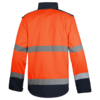 JAQUETA SOFTSHELL COM MANGAS DESTACÁVEIS AV COMBINADO LARANJA  FLUO