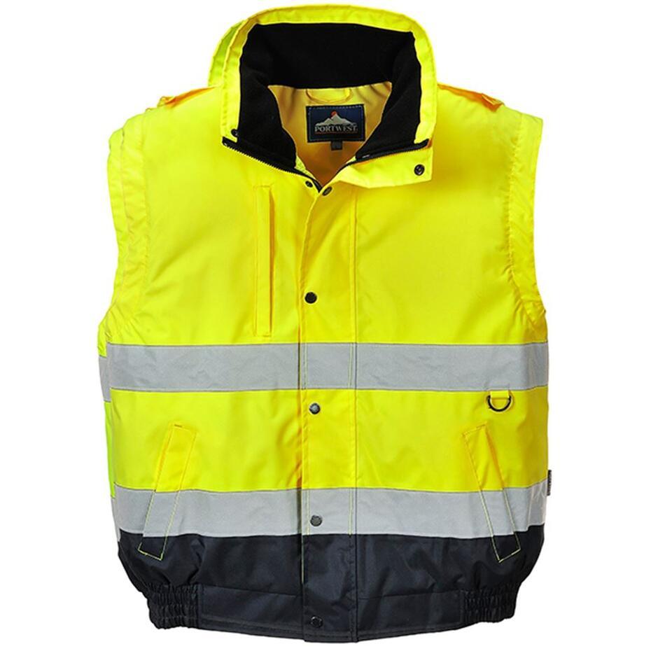 CASACO  ALTA VISIBILIDADE   2-EM-1 C468  Amarelo / Azul 