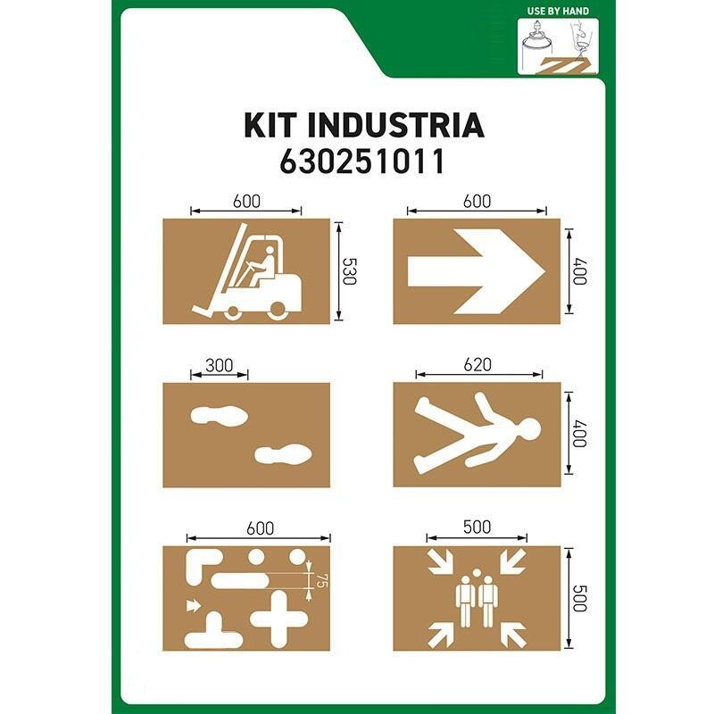  Kit de 6 Modelos para Sinalização Industrial Especial