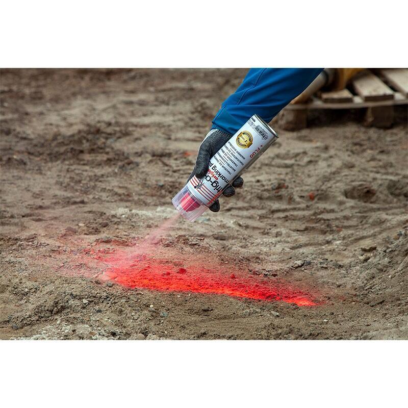 Spray fluorescente para sinalização de construção TRIG-A-CAP® ORIGINAL (caixa com 12 sprays)