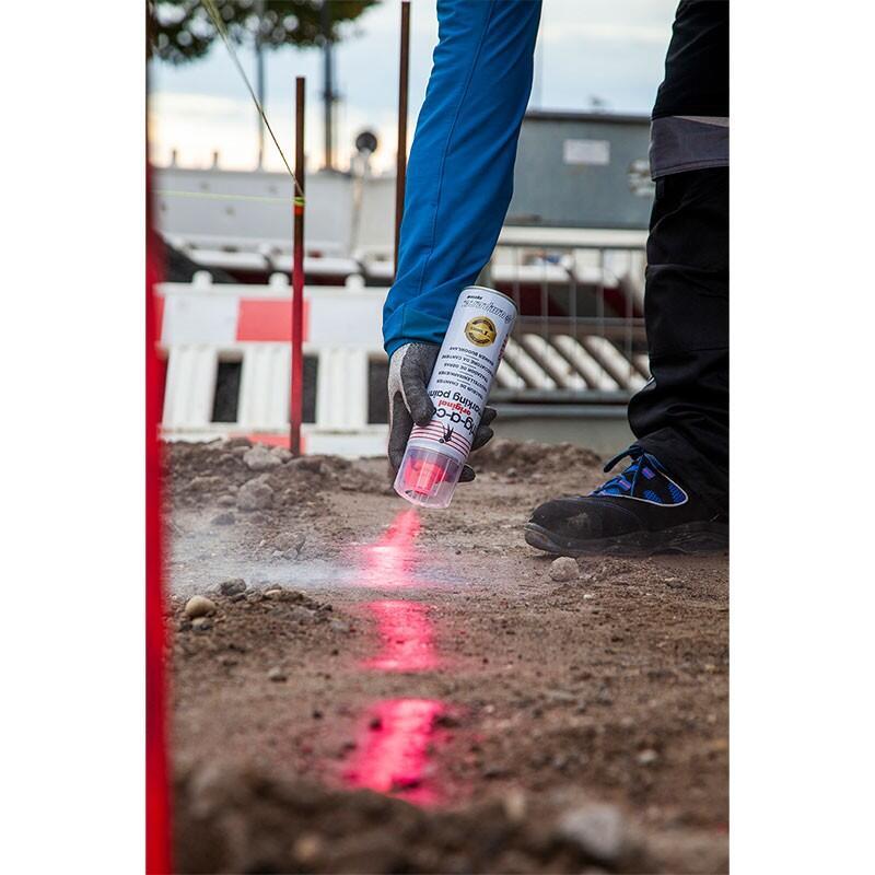 Spray fluorescente para sinalização de construção TRIG-A-CAP® ORIGINAL (caixa com 12 sprays)