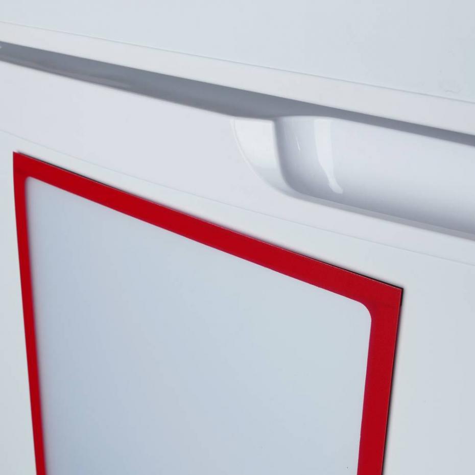 Suporte display de documentos magnético A4  Vermelho