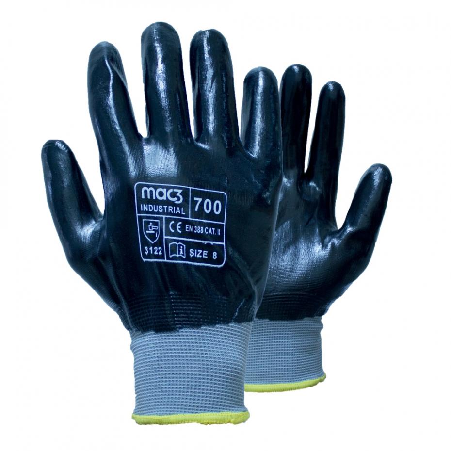 Luva  Industrial Nylon/Nitrilo R4-700  ( Par )