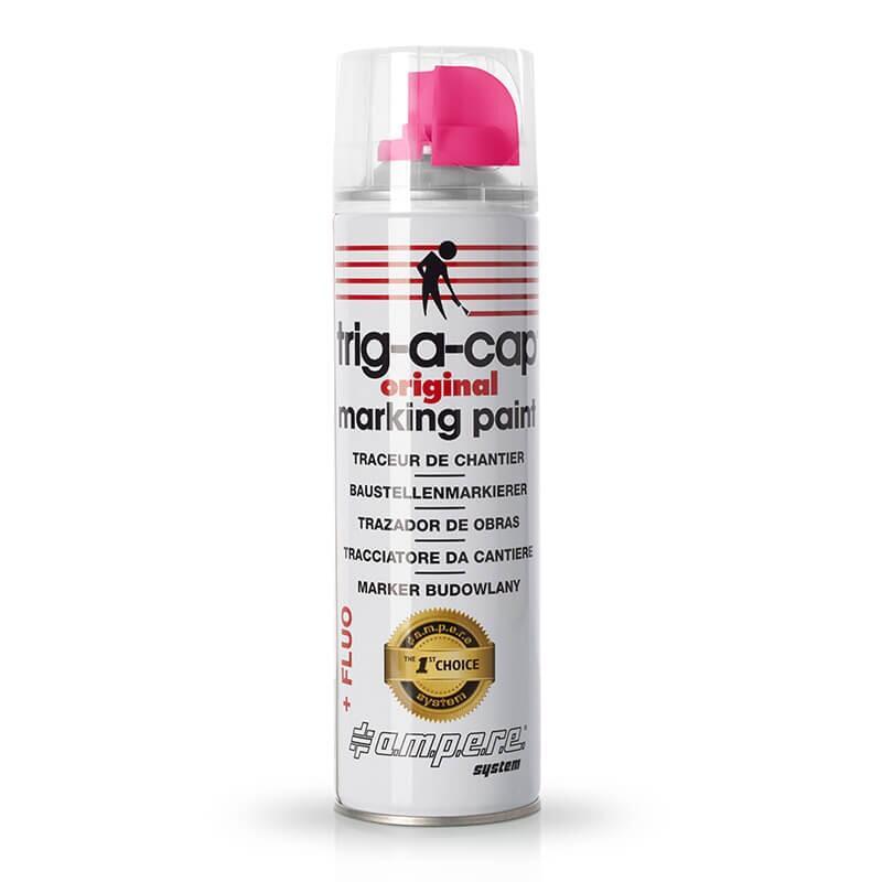Spray fluorescente para sinalização de construção TRIG-A-CAP® ORIGINAL (caixa com 12 sprays)