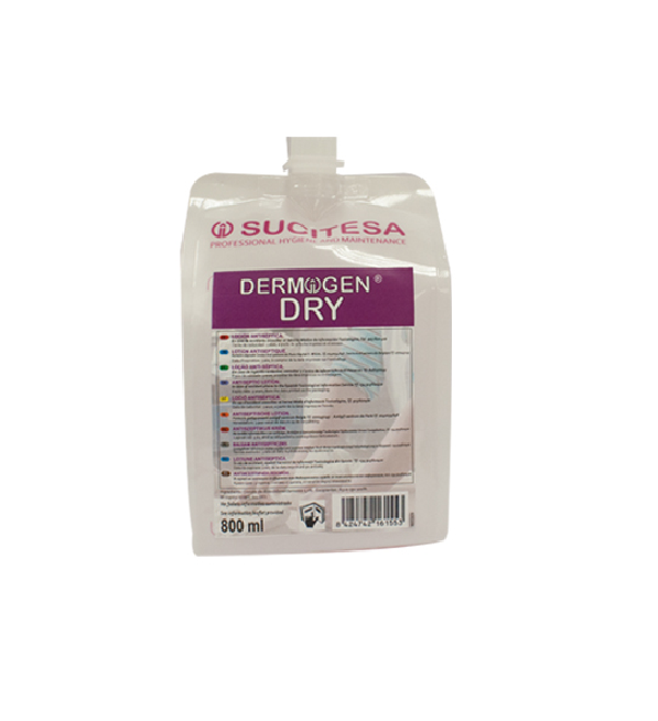 Alcool Gel  DERMOGEN  DRY  BS   loção antiséptica p/dispensador 